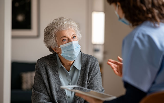 Older woman with provider