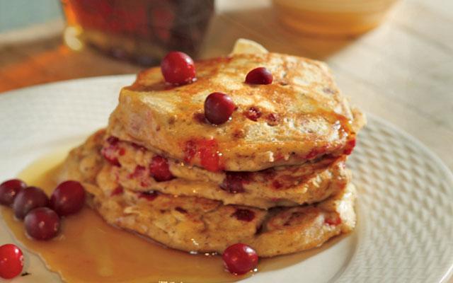 Whole-Grain Cranberry Pancakes